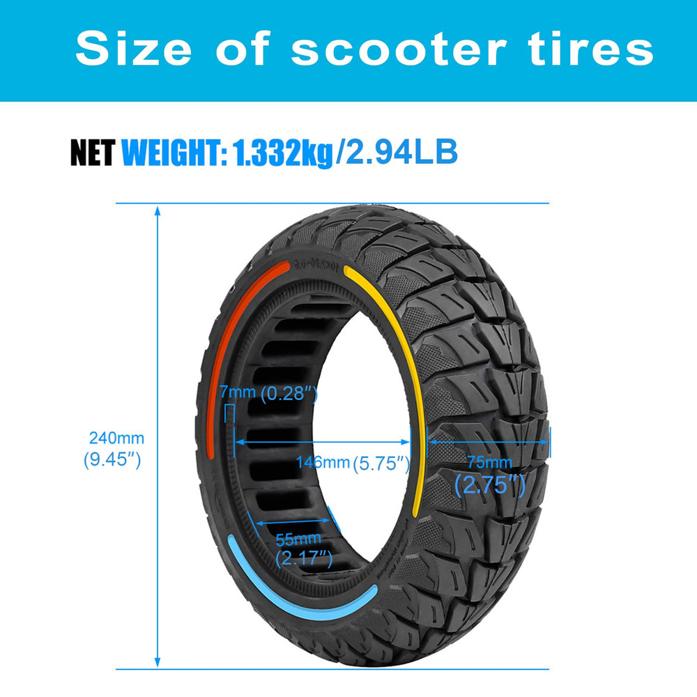 TOCBEUU tread grooves on wet pavement highlighting slip-resistant grip