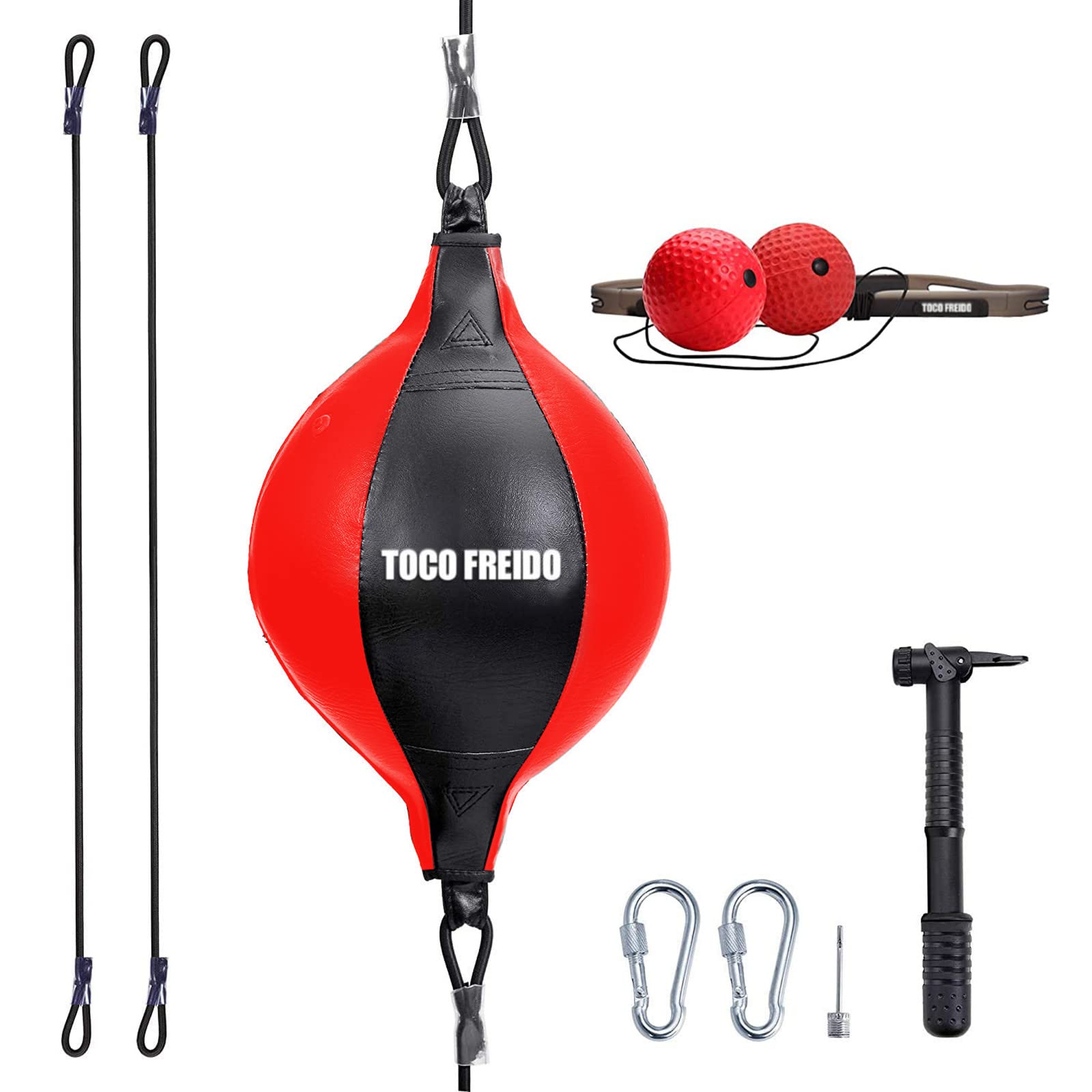 TOCO FREIDO front view of full boxing set showing components and quick setup benefits