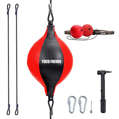 TOCO FREIDO front view of full boxing set showing components and quick setup benefits