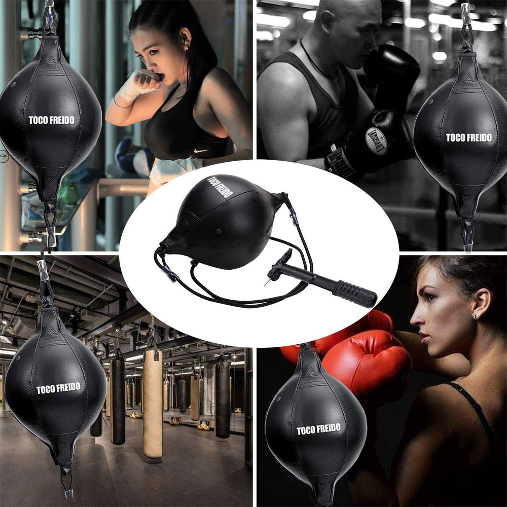TOCO FREIDO athlete using speed bag showing improved reaction training