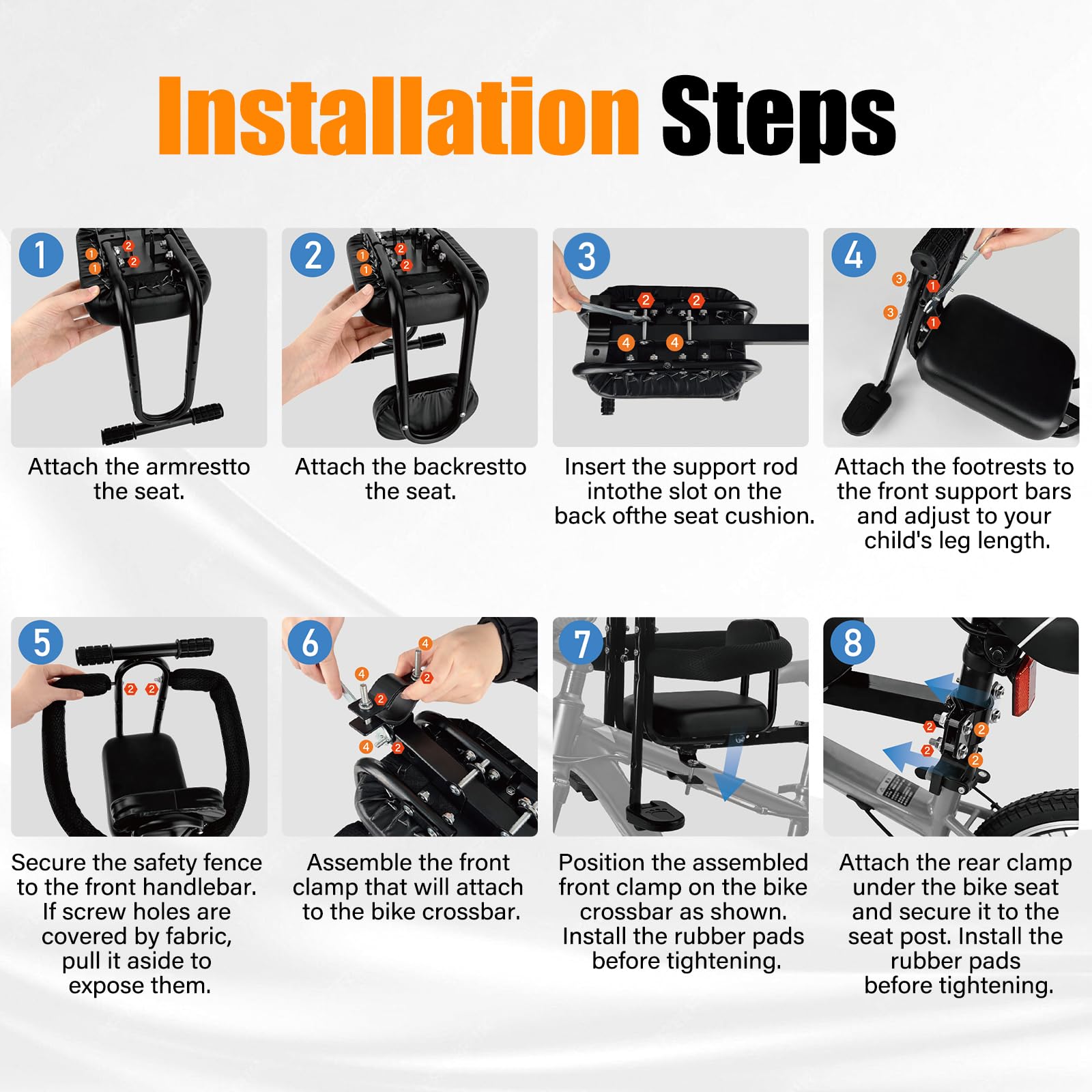TOFFCAEA dual-point mounting hardware highlighting stable weight distribution