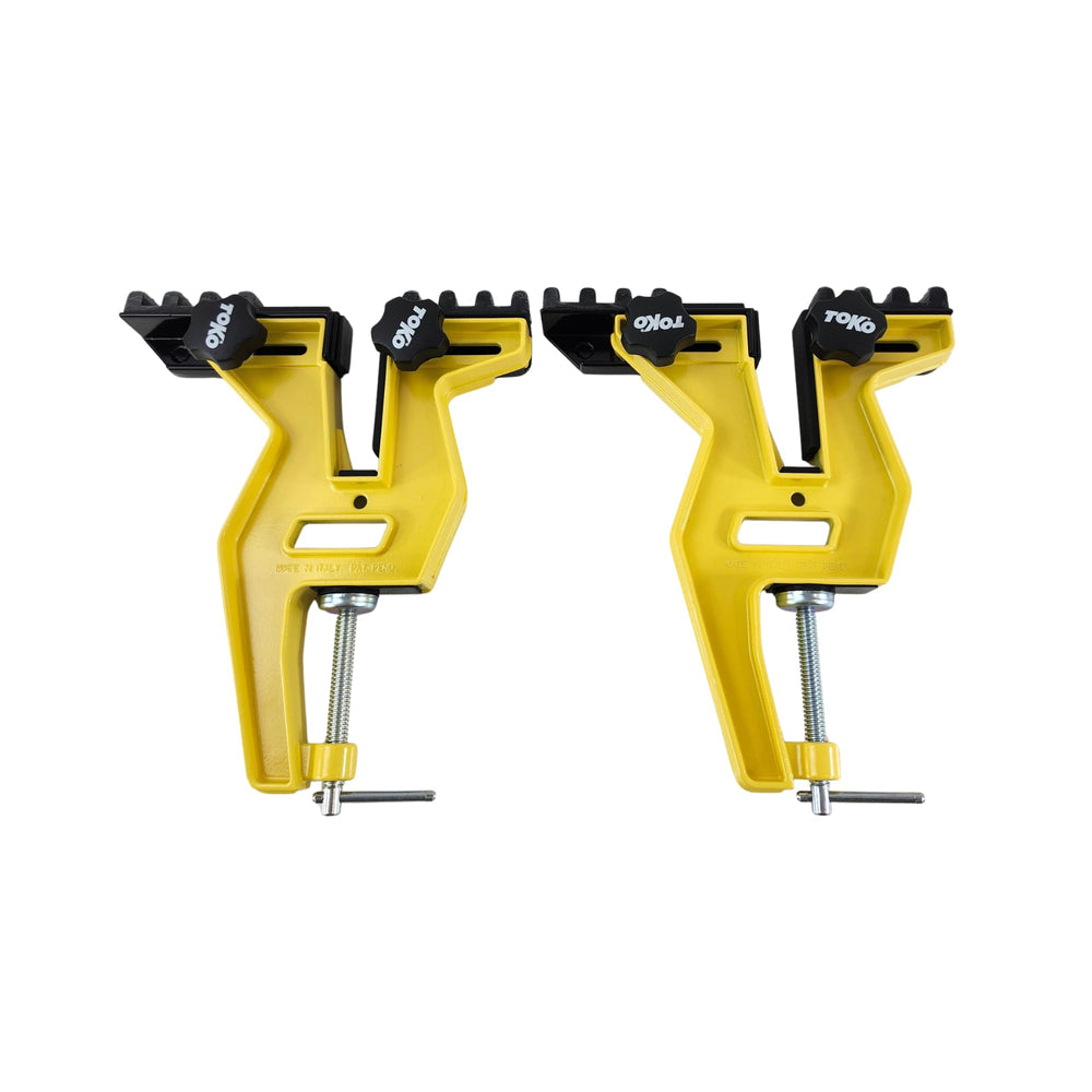 TOKO board grip front view showing stable hold and easy setup