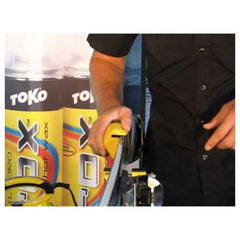 TOKO Edge Tuner PRO with included 80mm chrome file ready to remove burrs efficiently