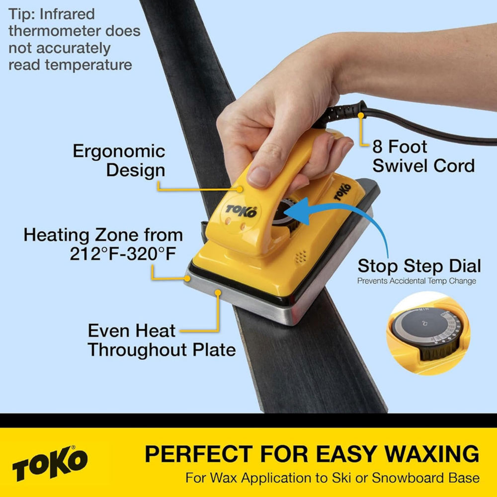 TOKO T8 melting wax demo image showing reliable wax melting and control