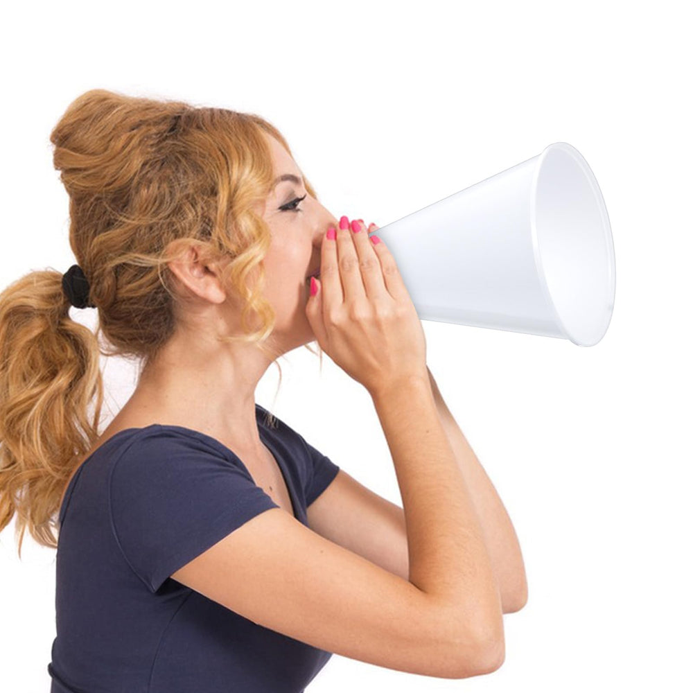 Tolare group of fans using megaphones to boost crowd energy and coordination