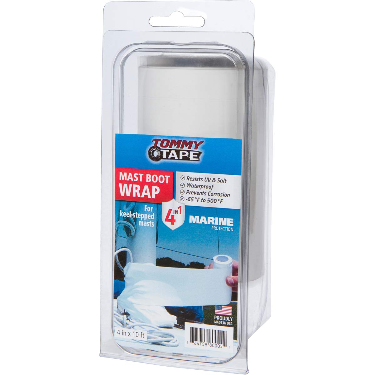 Tommy Tape close-up of silicone texture demonstrating durable, UV-resistant material benefit
