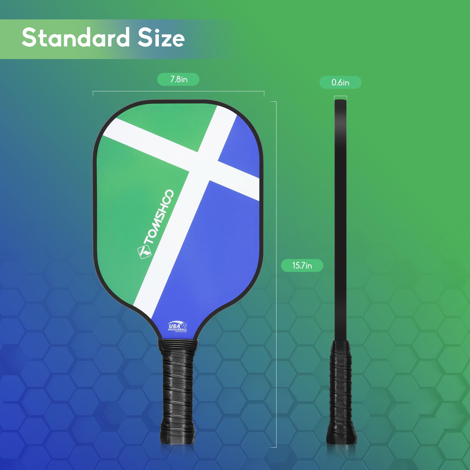 TOMSHOO paddles in park setting highlighting portability and casual play benefit