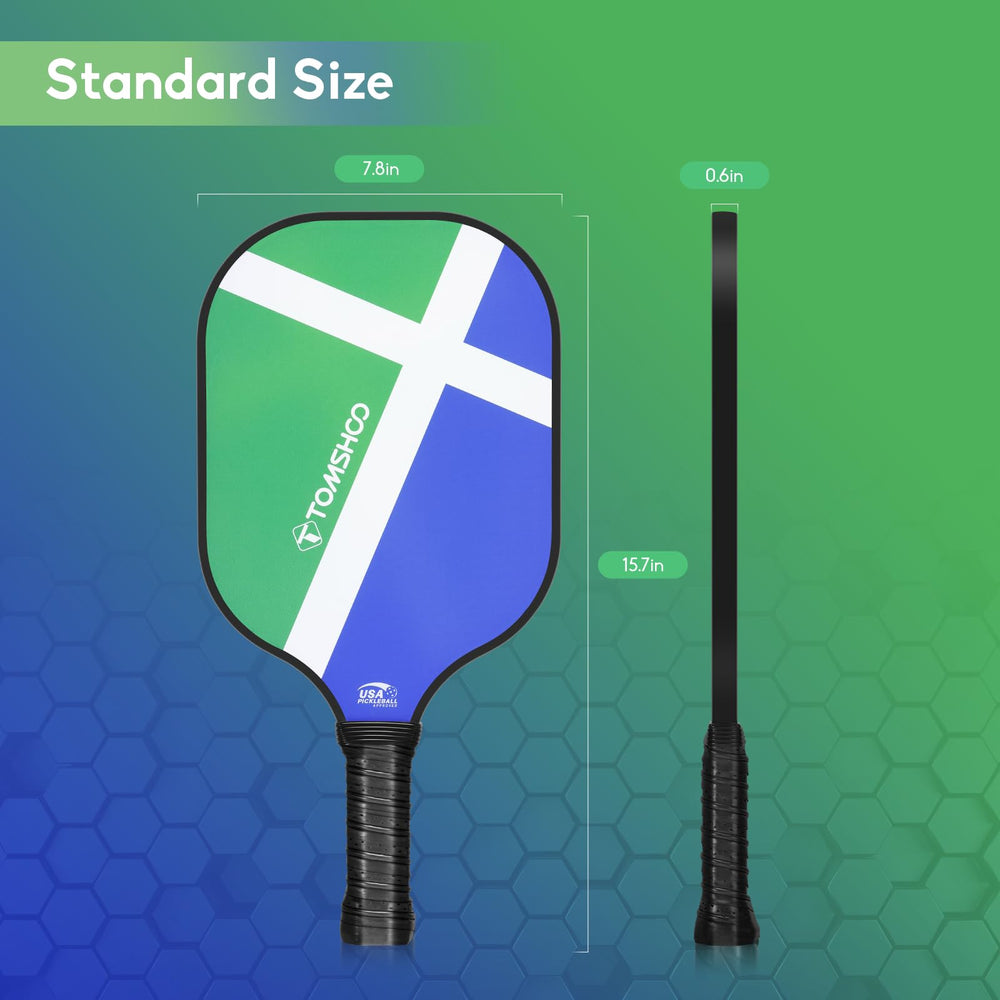 TOMSHOO paddles in park setting highlighting portability and casual play benefit