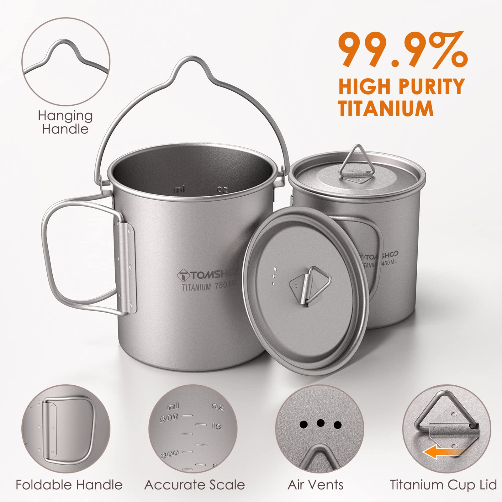 TOMSHOO pot with vented lid visible to prevent boil-over and monitor steam