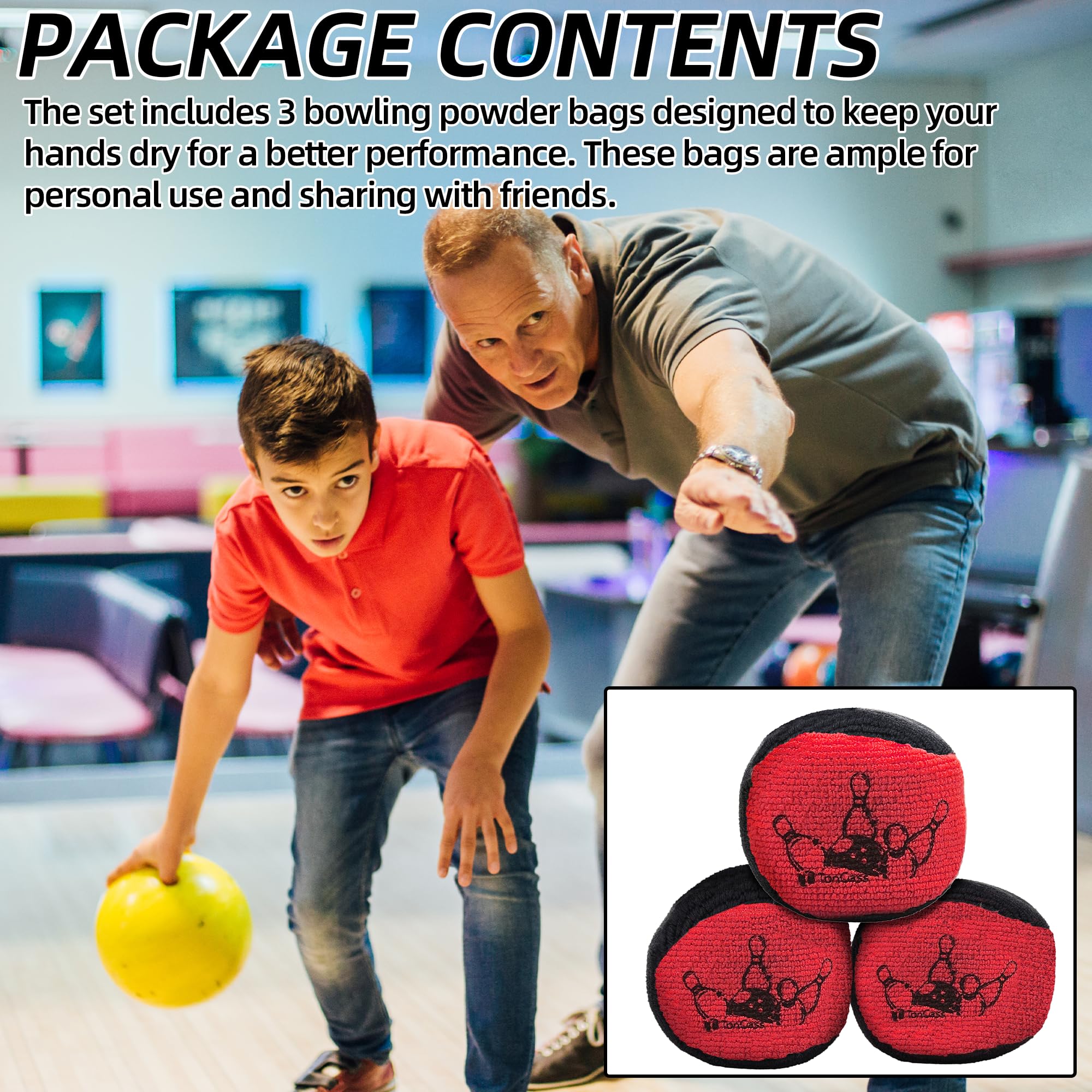 TonGass grip ball in use at a bowling alley demonstrating consistent release