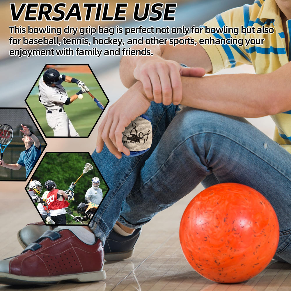 TonGass grip ball in use at a bowling alley demonstrating steadier release benefit