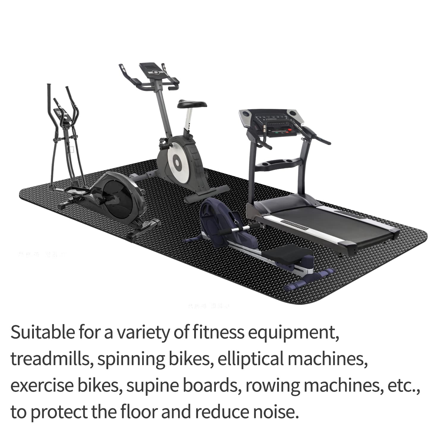 TONINT mat underside grip pattern preventing equipment from sliding