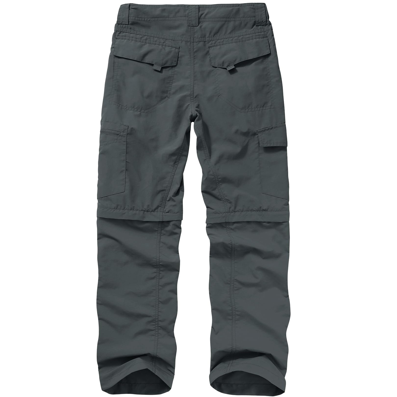 Toomett close-up of concealed knee zipper highlighting quick conversion benefit