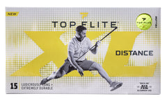 Top Flite front packaging showing yellow balls and pack details for easy identification