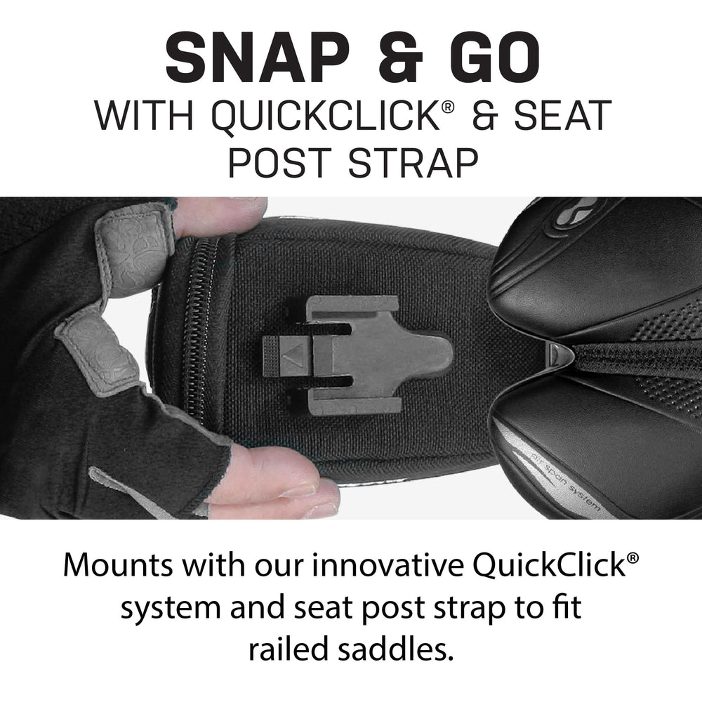 Topeak Aero Wedge Pack large 1000D nylon texture close-up for durable weather resistance