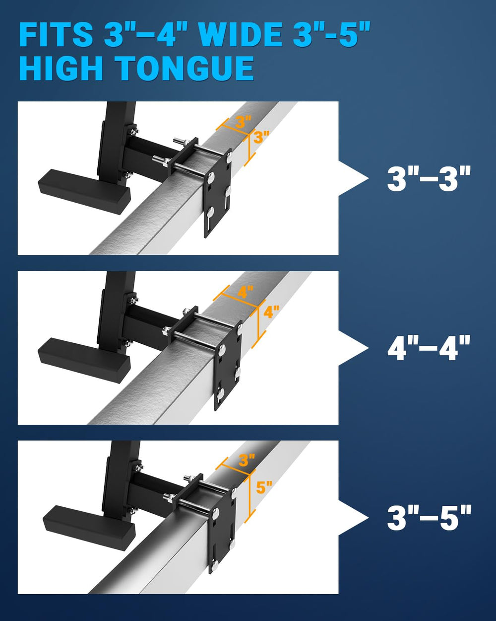 Toplamper side profile with scale showing compact footprint advantage