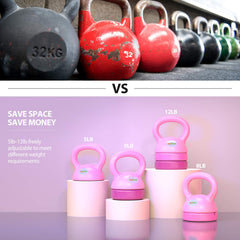 TopMade kettlebell ergonomic extra-wide handle detail offers secure, comfortable grip benefit