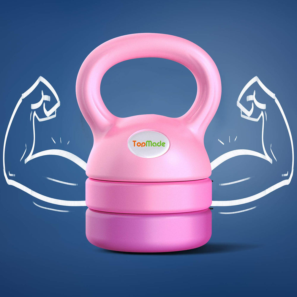 TopMade kettlebell on a home gym mat in lifestyle setting inspiring at-home workouts benefit