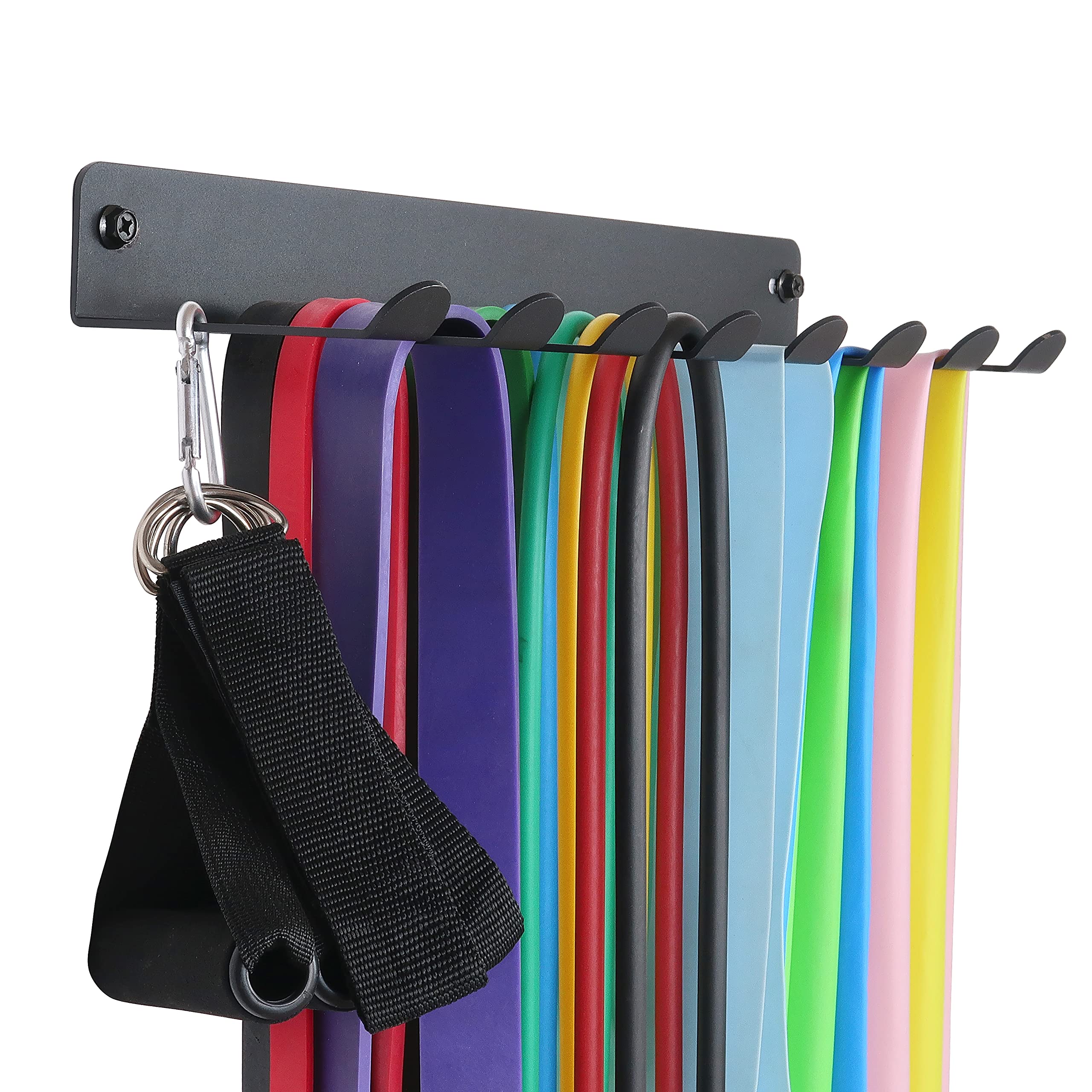 Topsair rack mounted holding multiple resistance bands for quick workout access