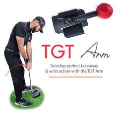 TOTAL GOLF TRAINER wrist close-up of wrist interface highlighting alignment benefit