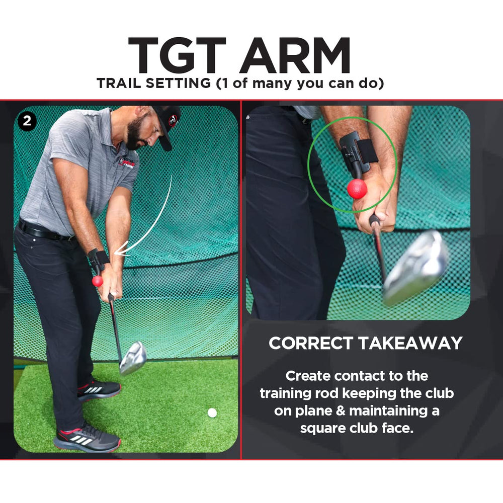 TOTAL GOLF TRAINER wrist hardware and strap detail for secure comfortable fit