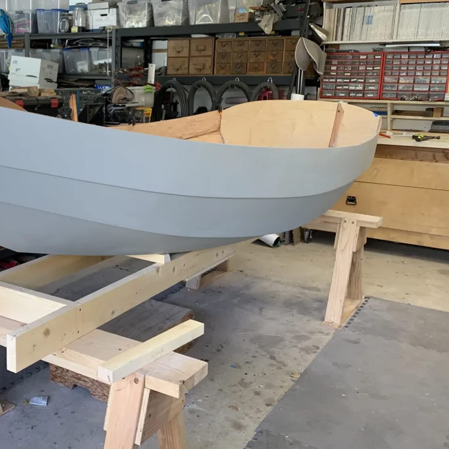 TotalBoat thinner used wiping inflatable rubber surface demonstrating improved adhesion