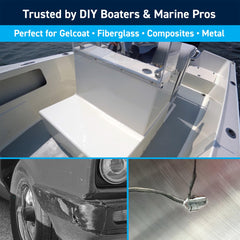 TotalBoat sanded surface detail demonstrating easy-sanding and smooth finish benefit