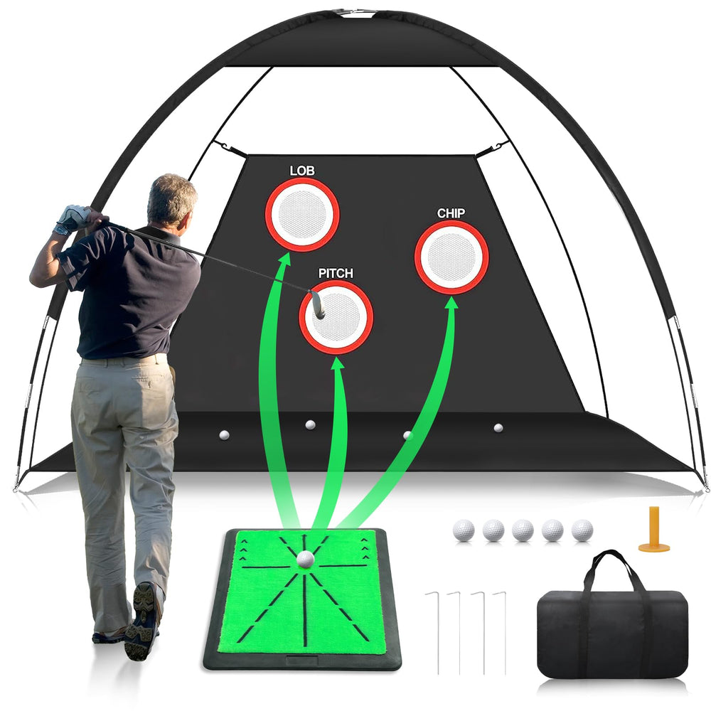 totosin front view assembled net shows full hitting area and safe practice