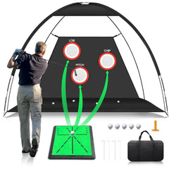 totosin front view assembled net shows full hitting area and safe practice