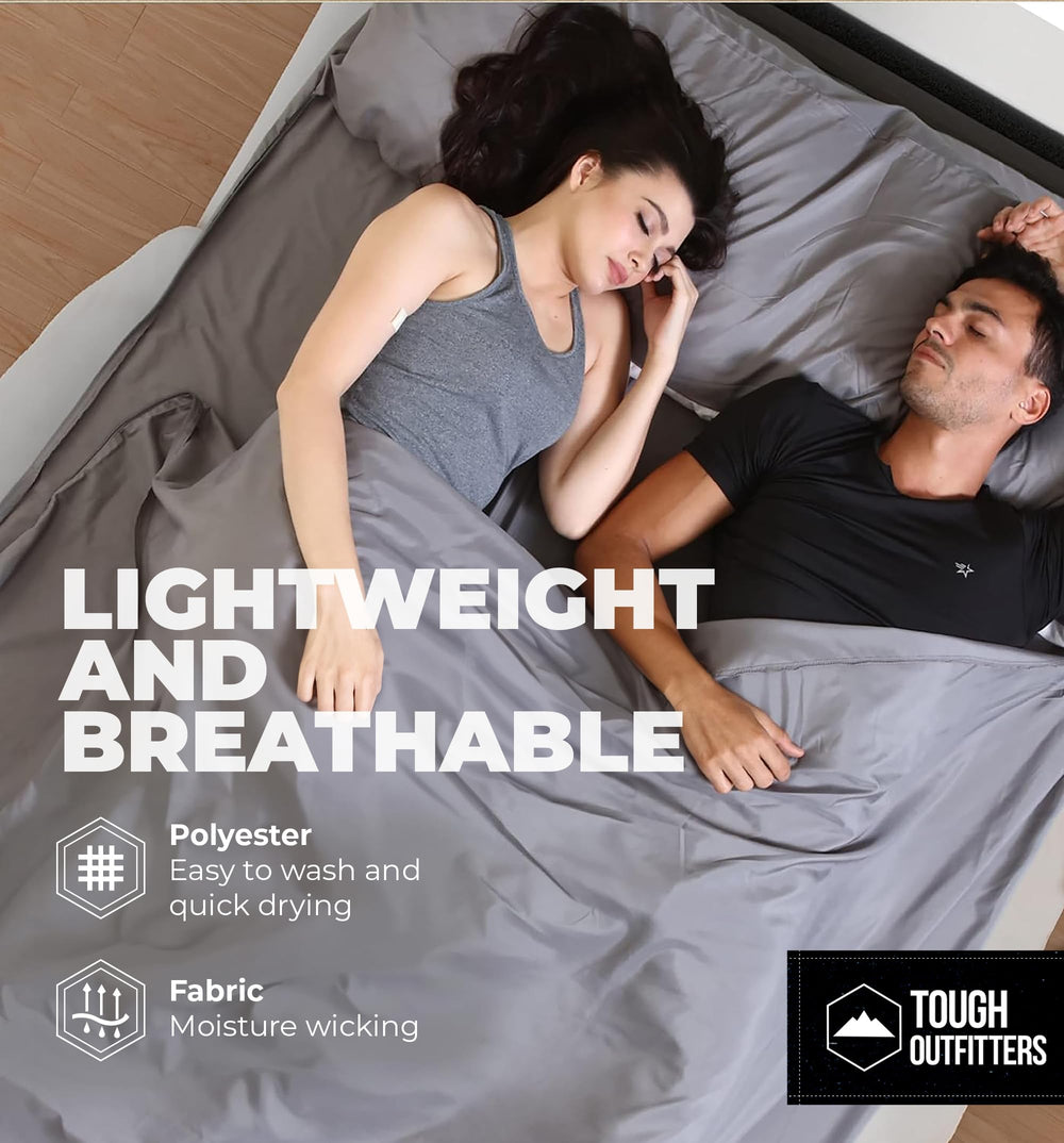 Tough Outdoors rolled liner inside backpack demonstrating compact packability and low weight