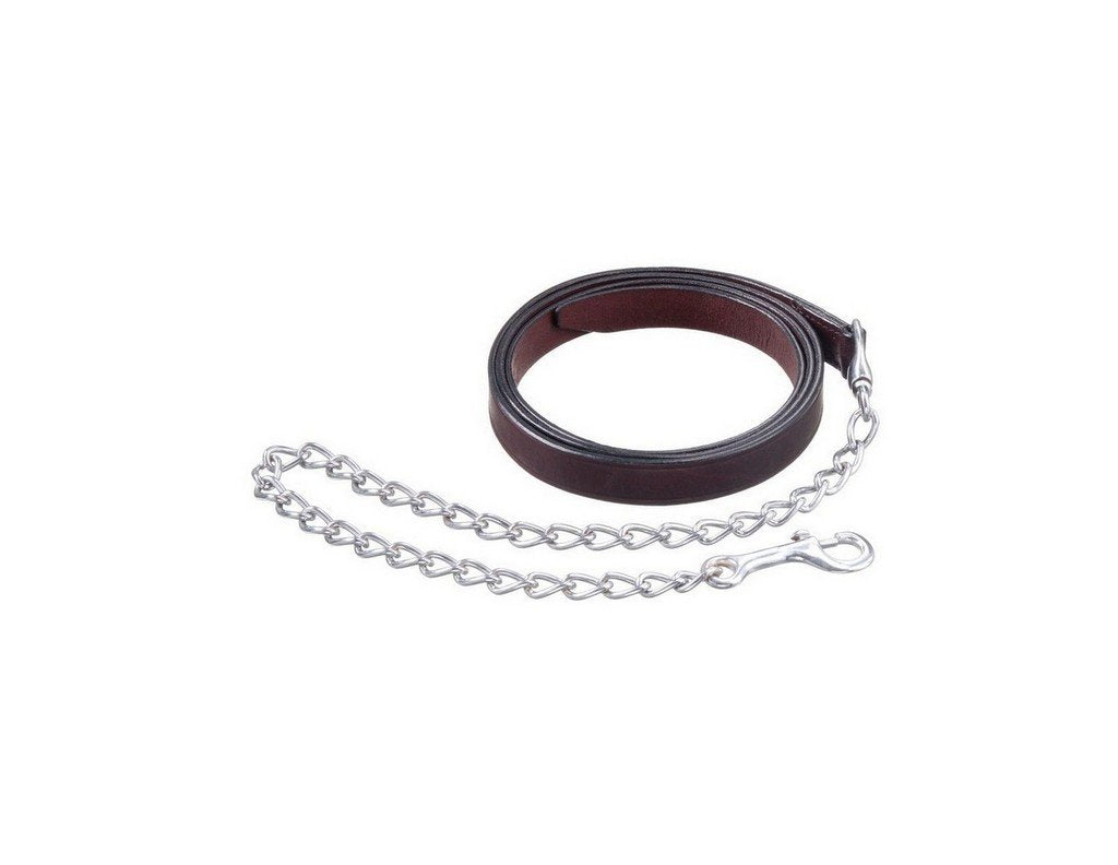 Tough 1 Royal King leather lead front view showing durable design and professional look