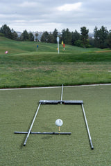Tour Aim paired with alignment sticks creating precise target lines