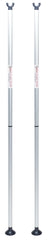 Tourna single sticks front view chrome showing complete pair and portability benefit