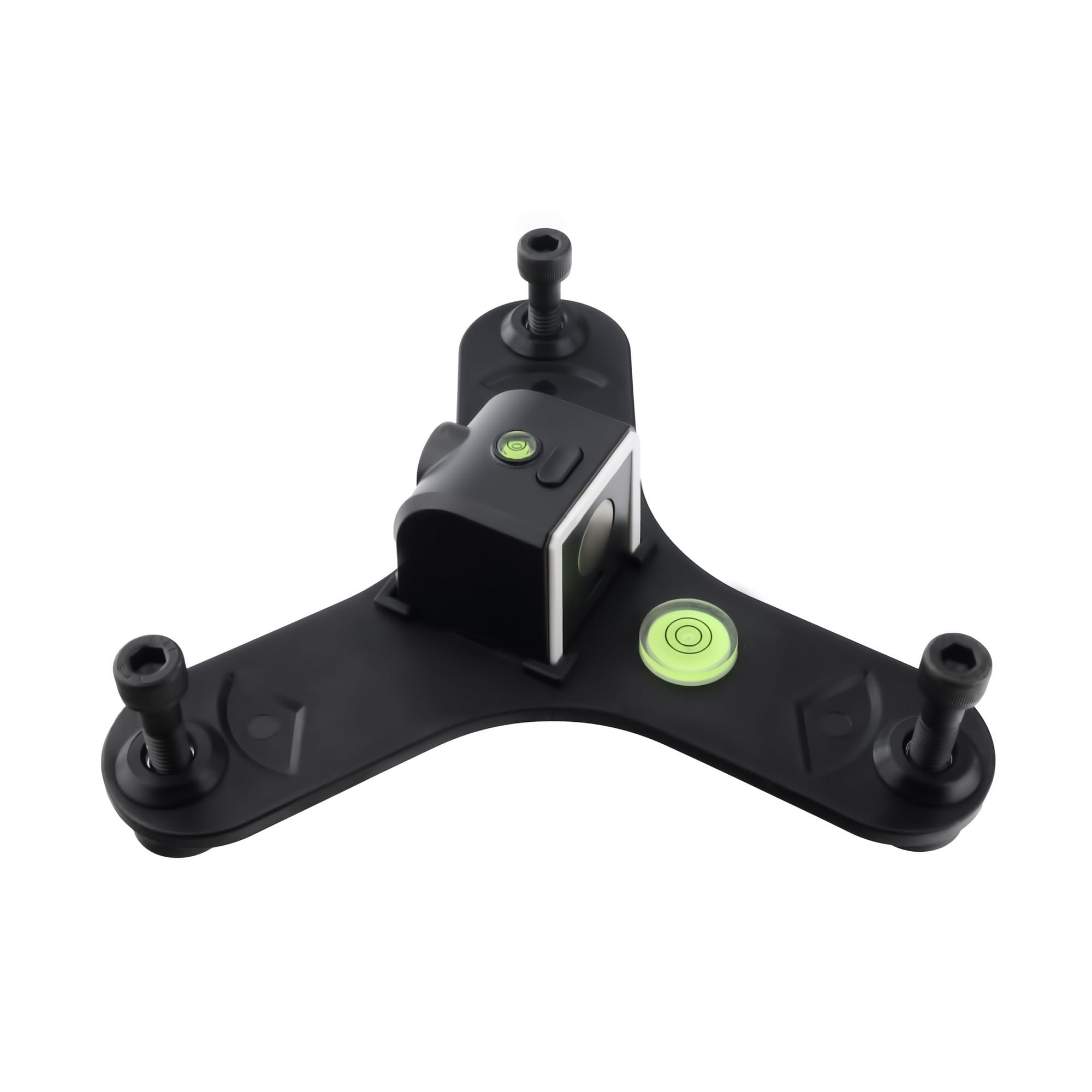 Tower Golf detail of adjustable leg mechanism showing 40mm travel benefit: levels on uneven ground
