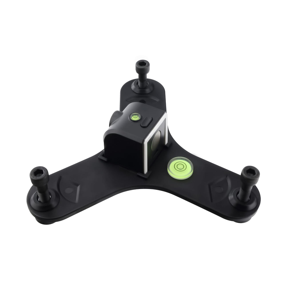 Tower Golf detail of adjustable leg mechanism showing 40mm travel benefit: levels on uneven ground
