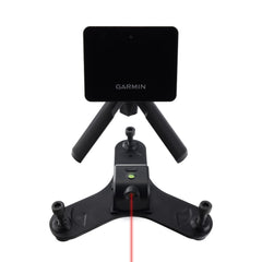 Tower Golf front view of alignment stand showing sturdy injection molded nylon and secure R10 placement benefit: stable readings