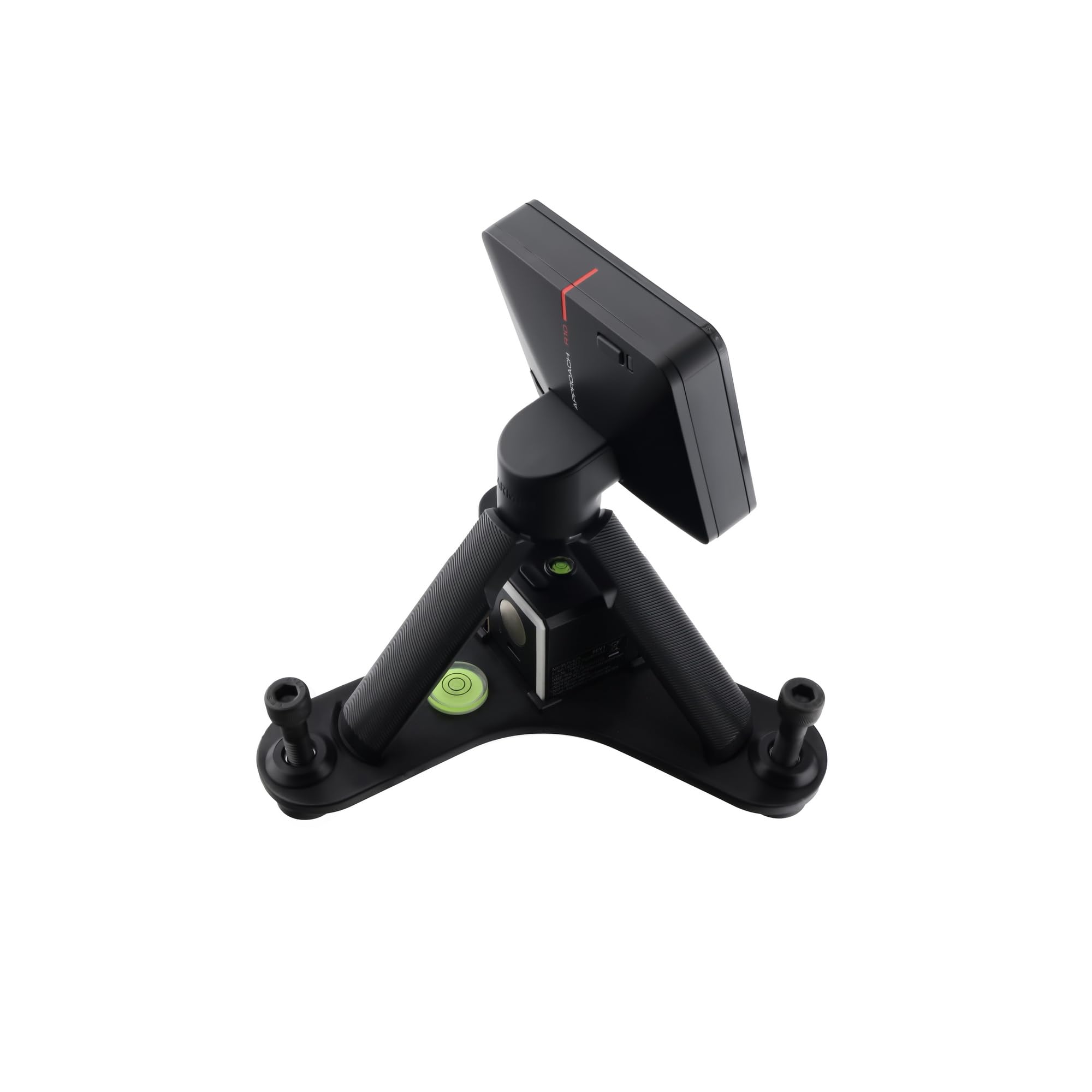 Tower Golf scale shot with R10 and golf ball showing relative size and placement benefit: easy positioning
