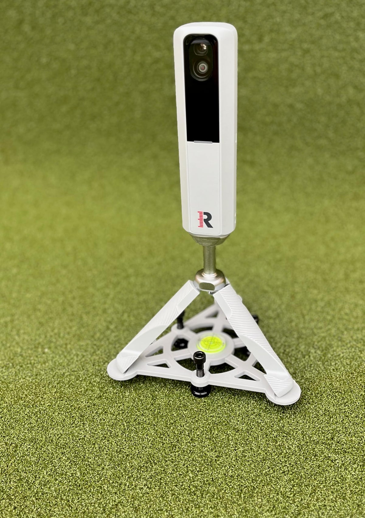 Tower Golf front view with Rapsodo MLM2Pro showing stable mount and improved readings