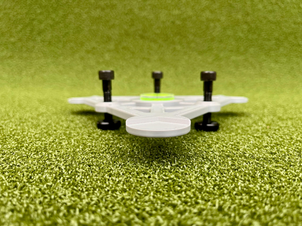 Tower Golf on simulator mat with Rapsodo highlighting reliable indoor setup