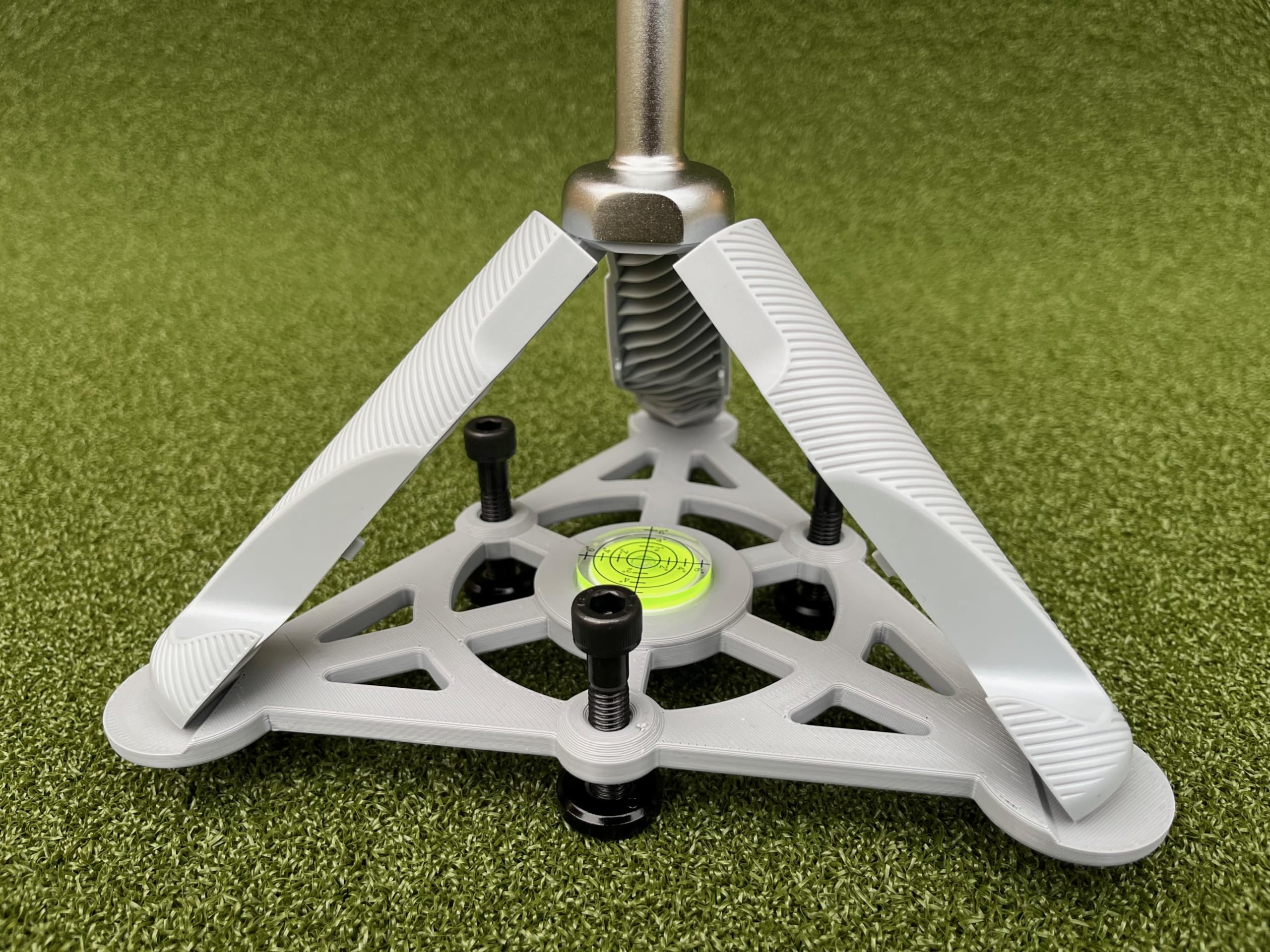 Tower Golf held in hand to show compact scale and easy transport benefit