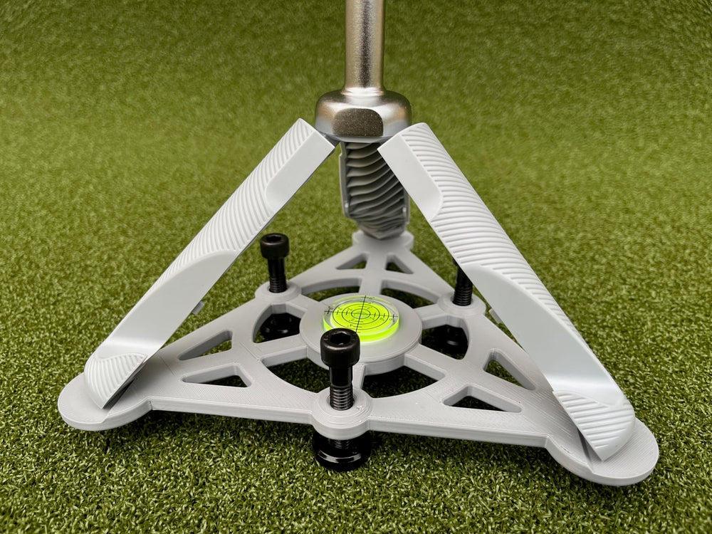 Tower Golf held in hand to show compact scale and easy transport benefit