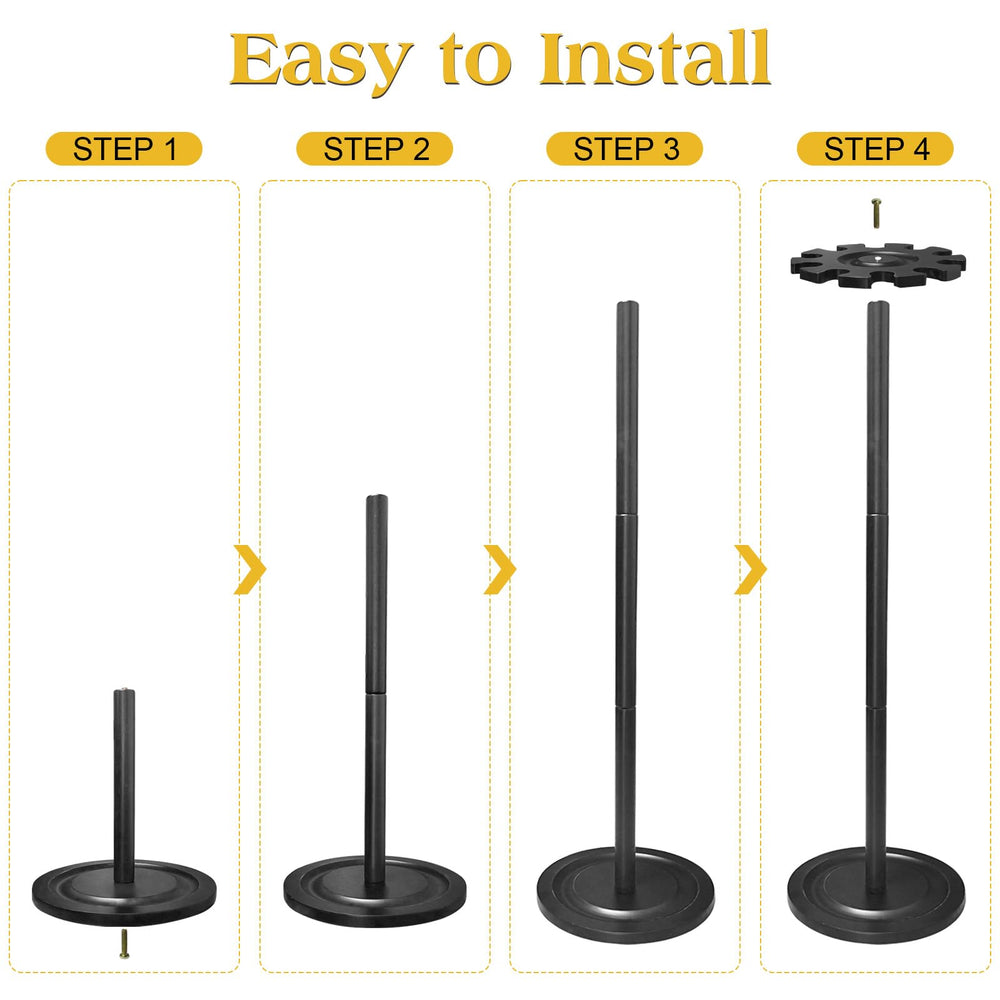 TP assembly parts showing tool-free setup for fast installation