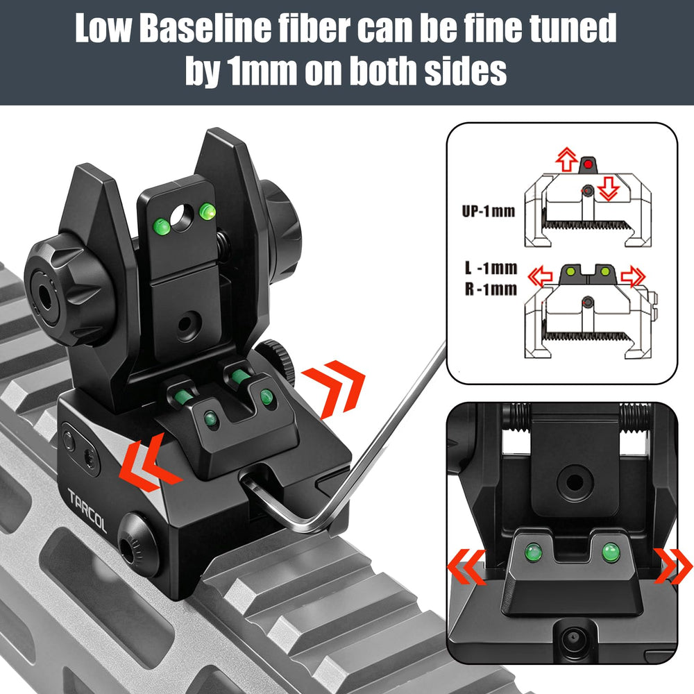 TPRCOL folded low-profile view showing compact stowed position to reduce snags