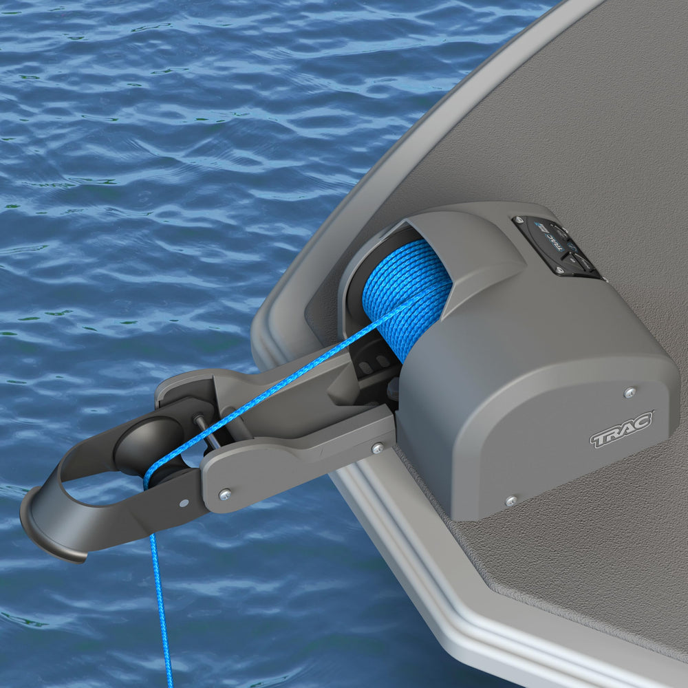 Trac close-up of all-steel gear motor highlighting durable construction and efficient power use