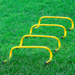 Trademark Innovations hurdles in use on turf for agility drills improving footwork