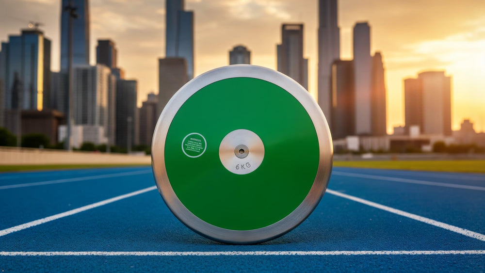 Trail Creek discus in use mid-throw demonstrating stable flight and confidence-building performance