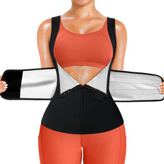 TrainingGirl front-zip vest showing secure fit and fastenings for confident workouts