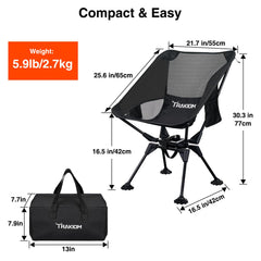 Trakiom swivel base detail highlighting smooth 360° rotation benefit