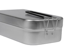 Trangia mess tin with handle folded highlighting secure grip and storage benefit