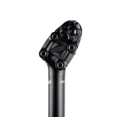 TranzX Antishock QL suspension detail showing 20mm travel benefit